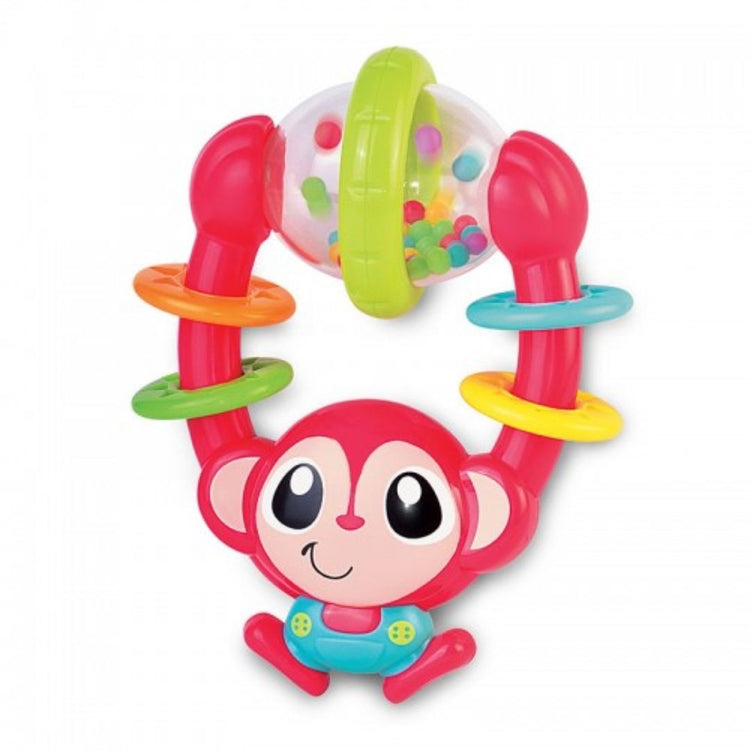 Hap-P-Kid Little Learner Baby Shake Rattle - Monkey (6m+)