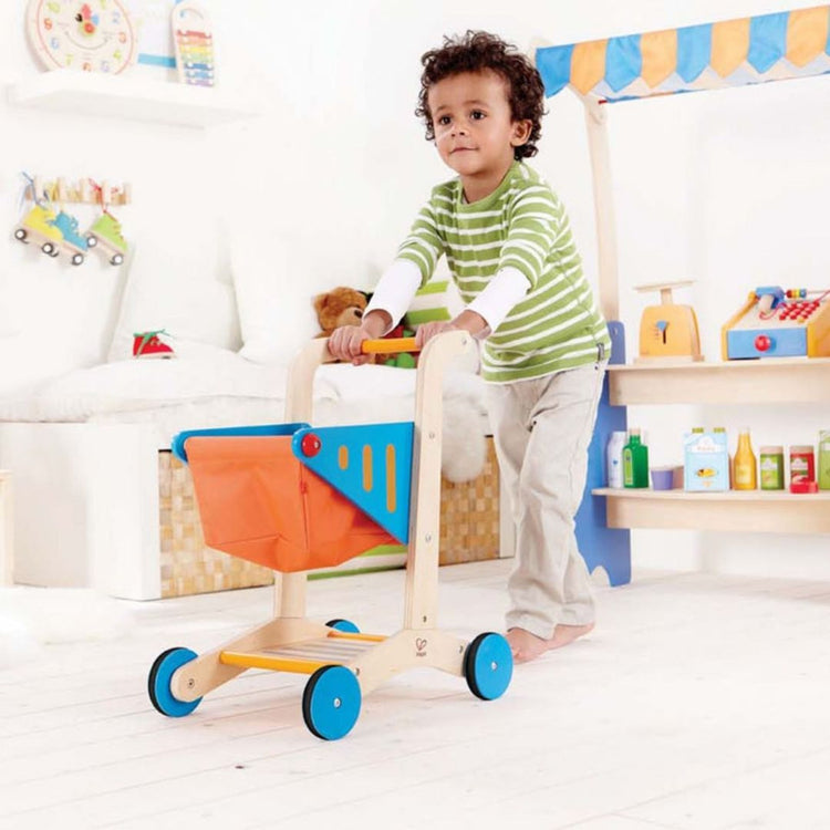 Hape Kid's Wooden Shopping Cart (3y+)