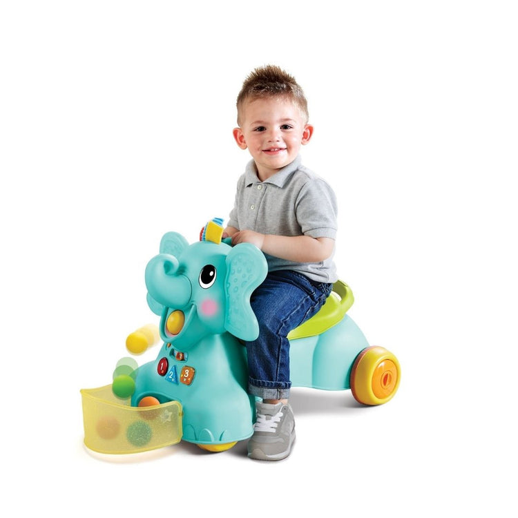 Infantino 3 In 1 Sit, Walk & Ride Elephant Activity Walker