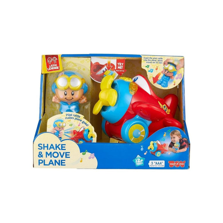 Hap-P-Kid Little Learner Shake & Move Plane (12m+)