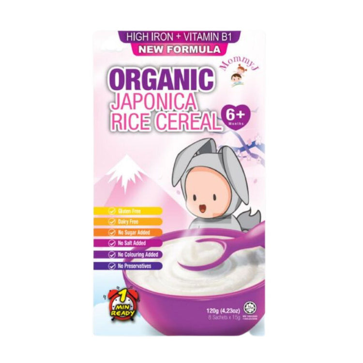 MommyJ Organic Rice Cereal Porridge 120g (6m+)