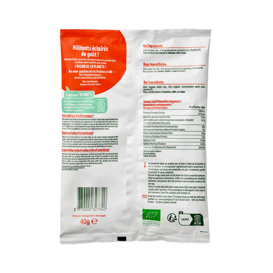 Good Gout Mini Rice Cakes 40g - Apple