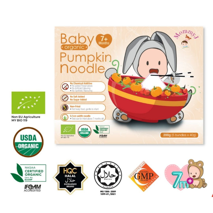 MommyJ Baby Organic Stick Noodles 200g (7m+)