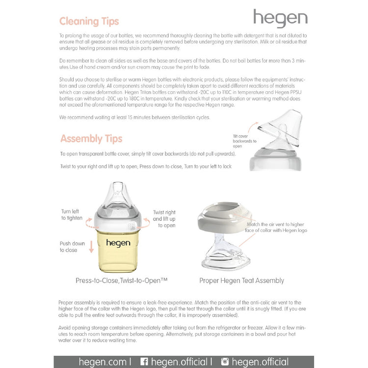 Hegen PCTO™ 240ml/8oz Feeding Bottle PPSU