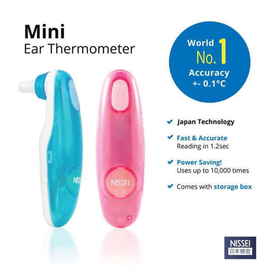 NISSEI MINI EAR THERMOMETER BLUE