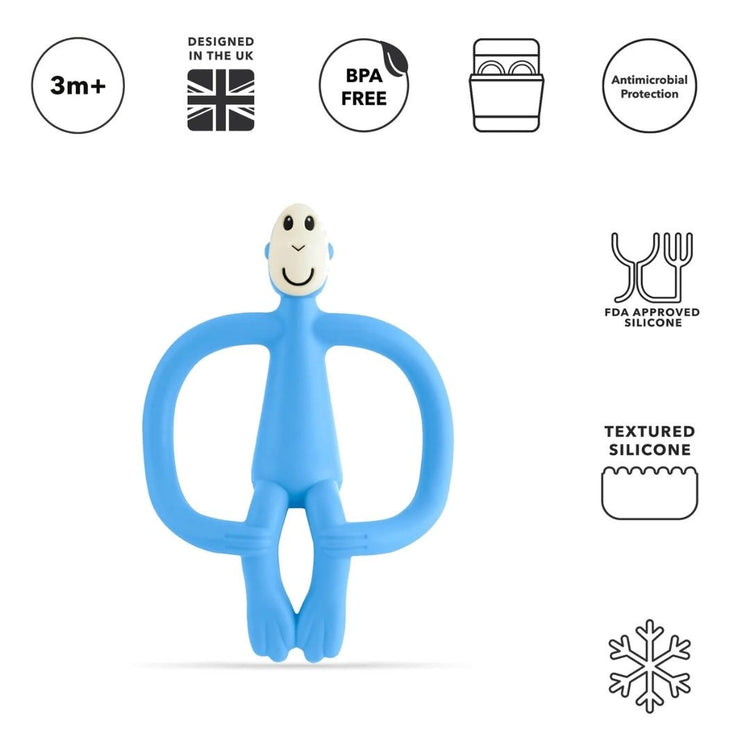Matchstick Monkey Teething Toy - Blue