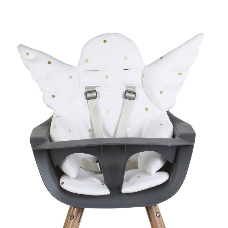 Childhome Angel Universal Seat Cushion - Jersey/Gold Dots