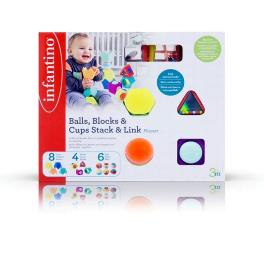 Infantino Ball, Blocks & Cup Stack & Link