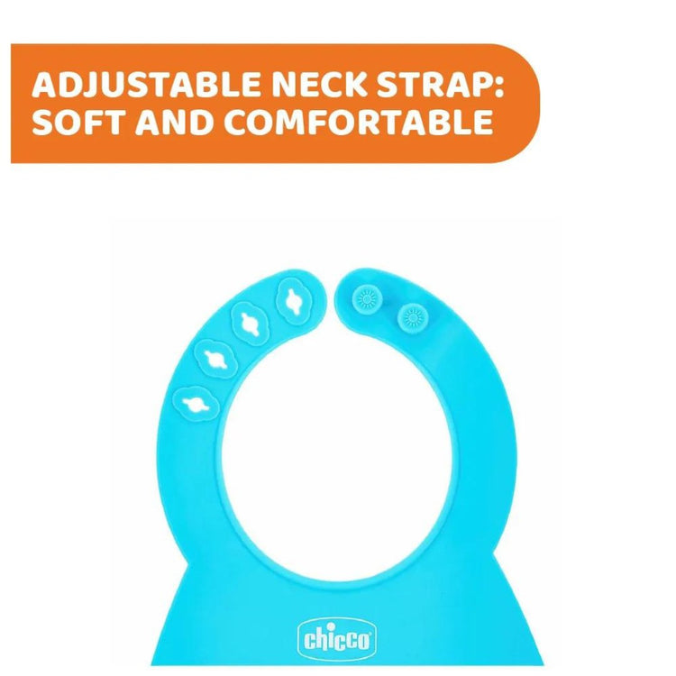 Chicco Easy Roll Silicone Bib With Crumble Catcher (6m+)