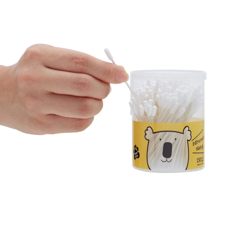 Baby Moby Mini Cotton Buds With Paper Sticks (150 Sticks)
