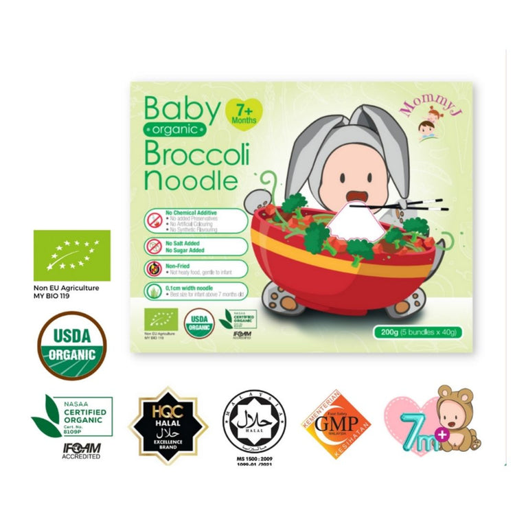 MommyJ Baby Organic Stick Noodles 200g (7m+)