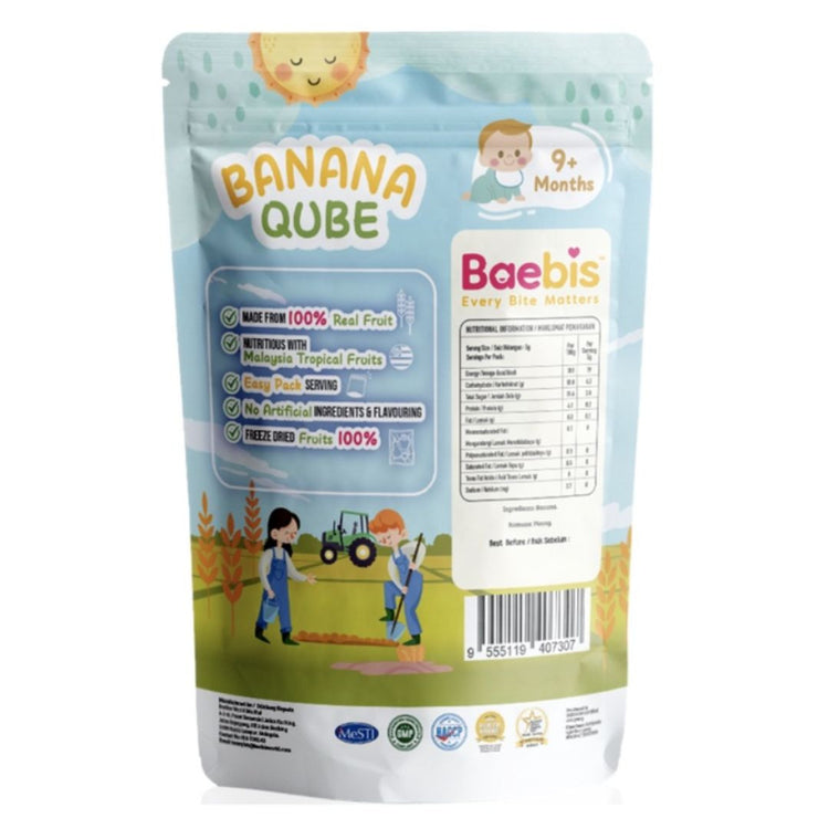 Baebis 100% Natural Fruit Qube (9m+)