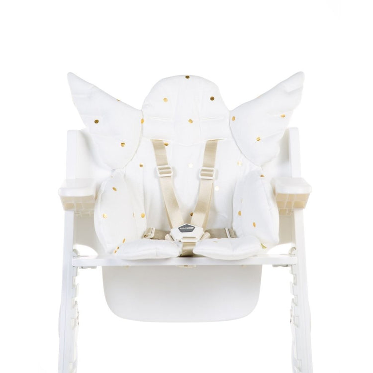 Childhome Angel Universal Seat Cushion - Jersey/Gold Dots
