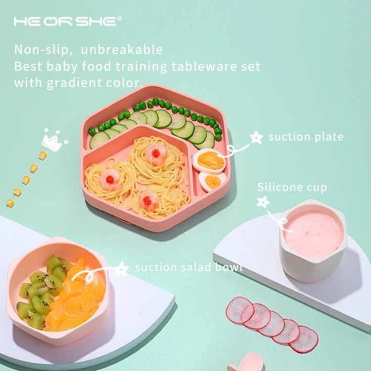 He or She Toddler Feeding Set