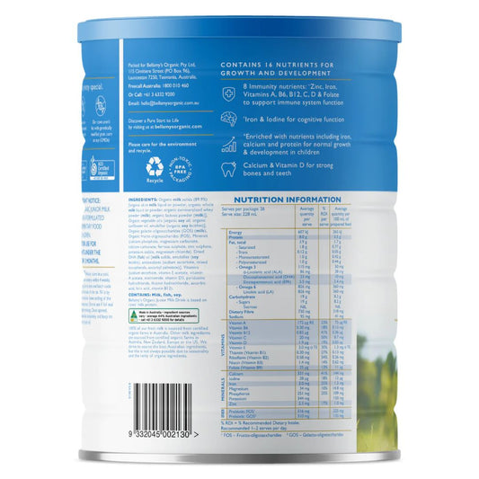 Bellamy's Organic EQUINUTRI Junior Milk Step 4 (900g) 3+ years