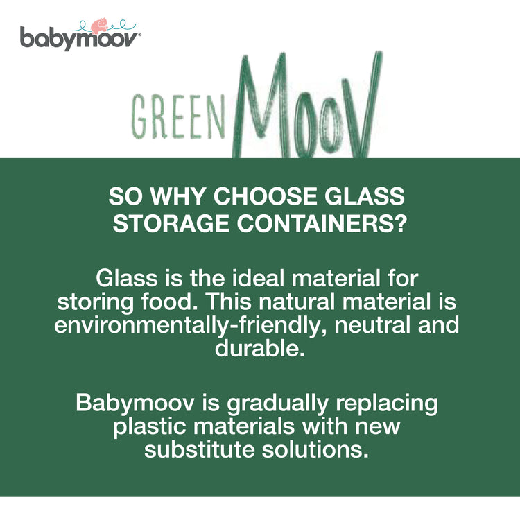 Babymoov Babybols Glass Food Container 220ml (Set of 4)