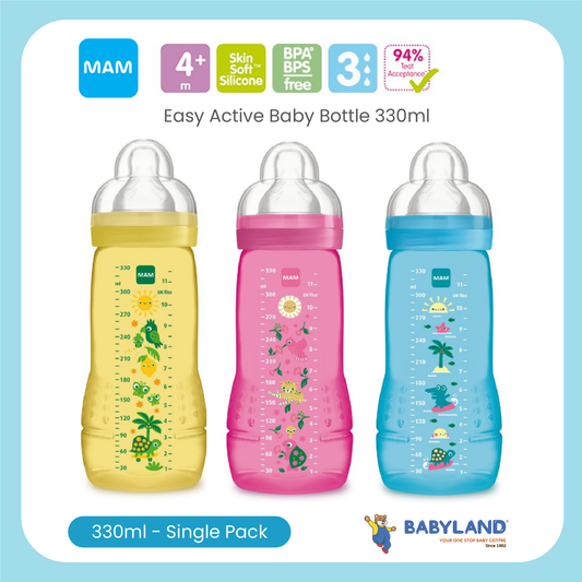 MAM Easy Active Baby Bottle 330ml Twin Pack