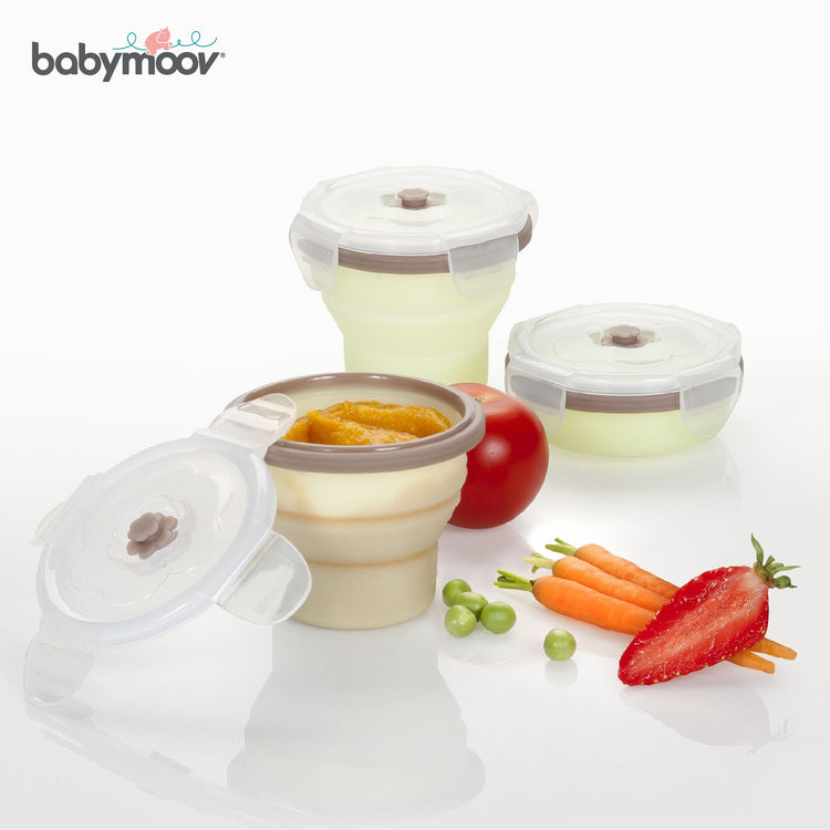 Babymoov Silicone Baby Food Container 240ml (Set of 3)