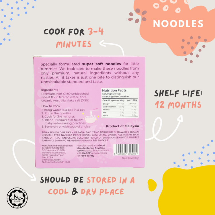 Little Baby Grains Silky Soft Baby Noodles 200g (7m+)
