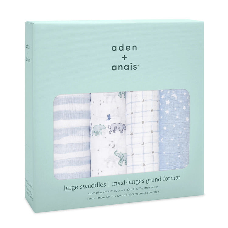 Aden + Anais Classic Muslin Swaddles (4-Pack)