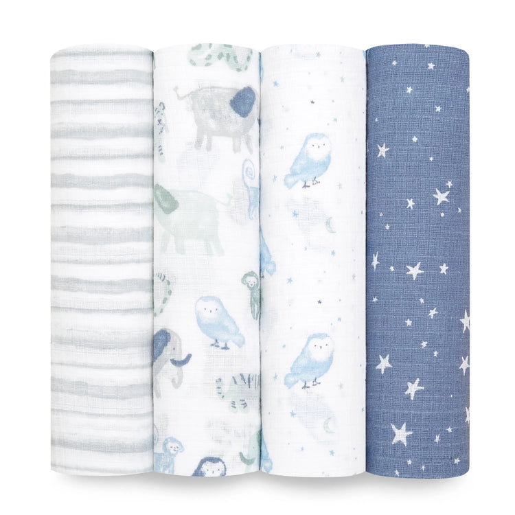 Aden + Anais Essentials Cotton Muslin Swaddle 4-pack