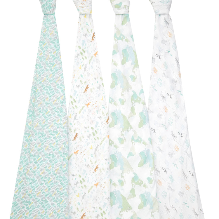 Aden + Anais Essentials Cotton Muslin Swaddle 4-pack