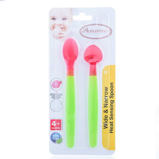 Autumnz Wide & Narrow Heat Sensing Spoon 4m+