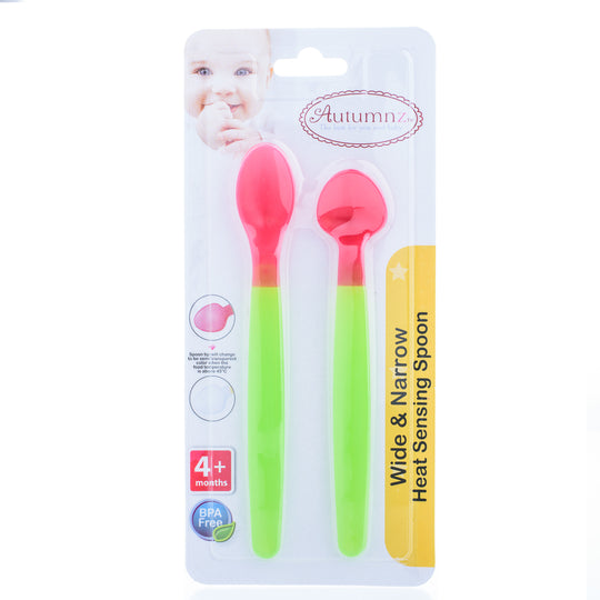 Autumnz Wide & Narrow Heat Sensing Spoon 4m+