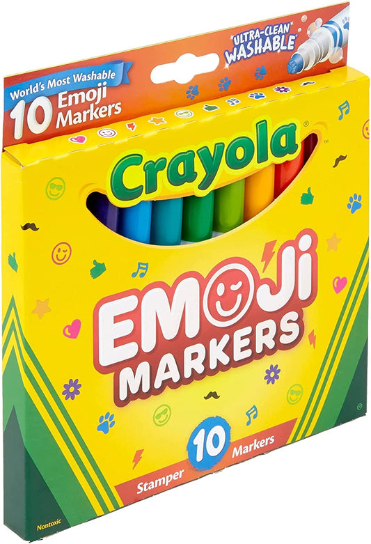 Crayola Washable Emoji Markers 3yrs+ (10pcs)
