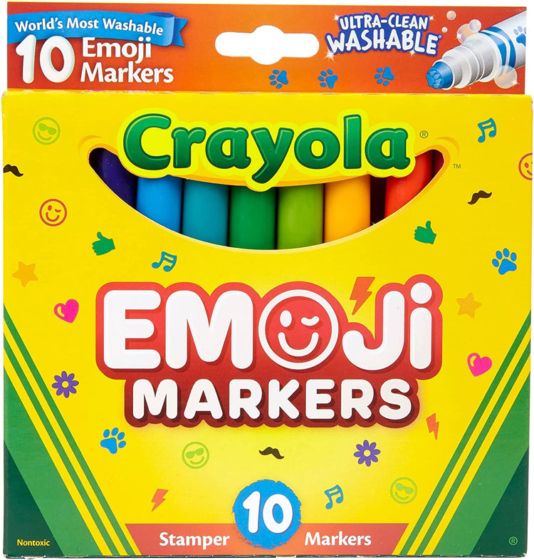 Crayola Washable Emoji Markers 3yrs+ (10pcs)