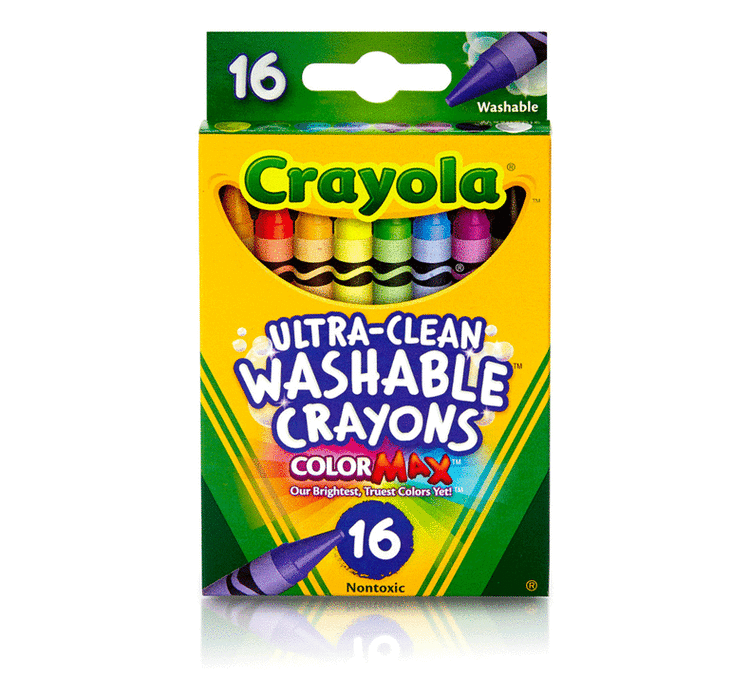 Crayola Ultra-Clean Large Washable Crayons (16pcs)