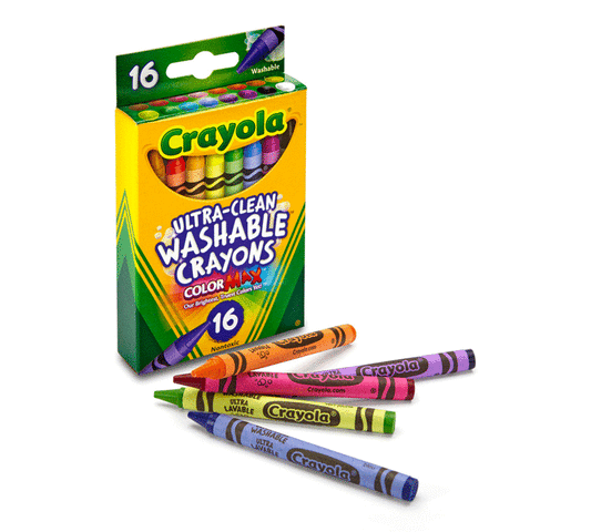 Crayola Ultra-Clean Large Washable Crayons (16pcs)