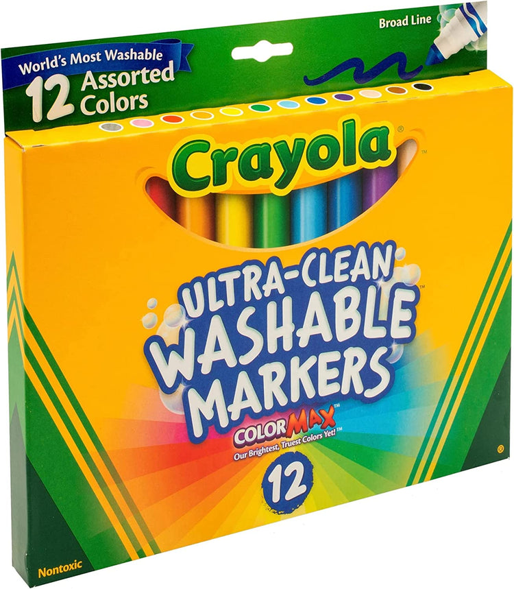 Crayola Ultra-Clean Washable Markers 12ct