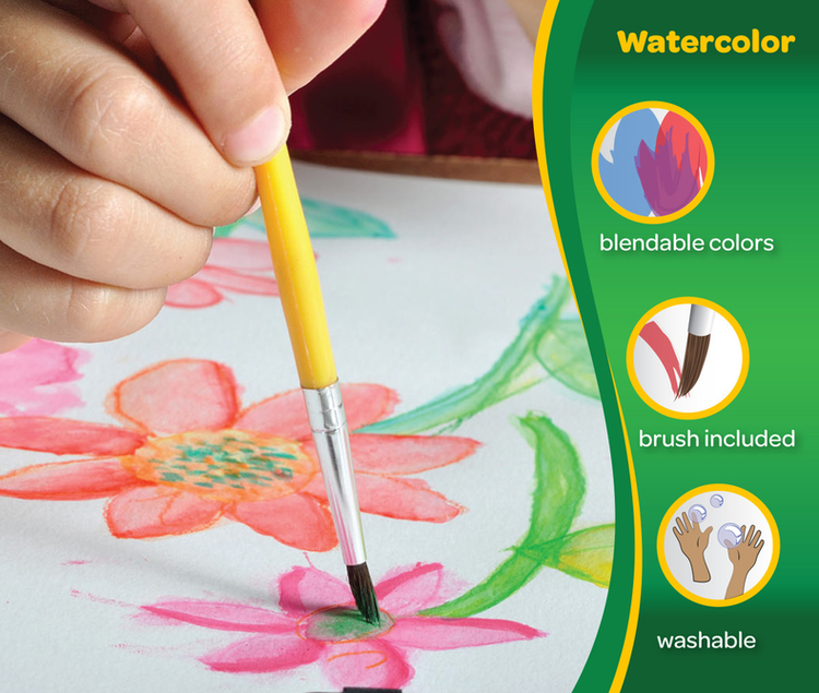 Crayola Washable Watercolors 16 Count (3yrs+)