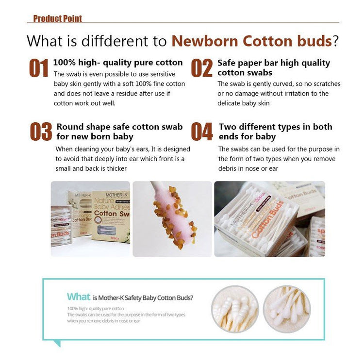 Mother-K Hygiene Cotton Buds (300pcs)