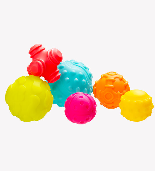 Playgro Textured Sensory Balls 4pck 6m+