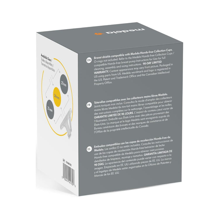 Medela Hands-Free Breastshield Without Cups (21mm/24mm/27mm x 2 Pcs/Box)