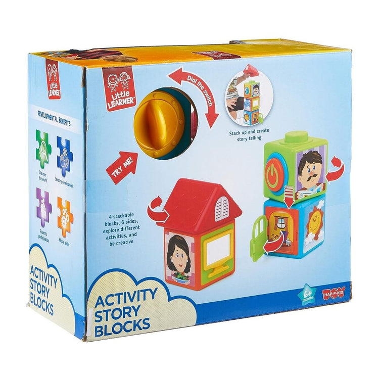 Hap-P-Kid Little Learner Activity Story Blocks (12m+)