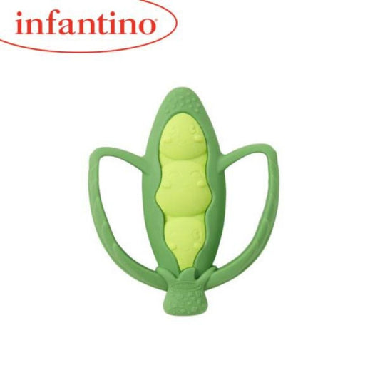 Infantino Lil Nibbles Textured Silicone Pea Teether