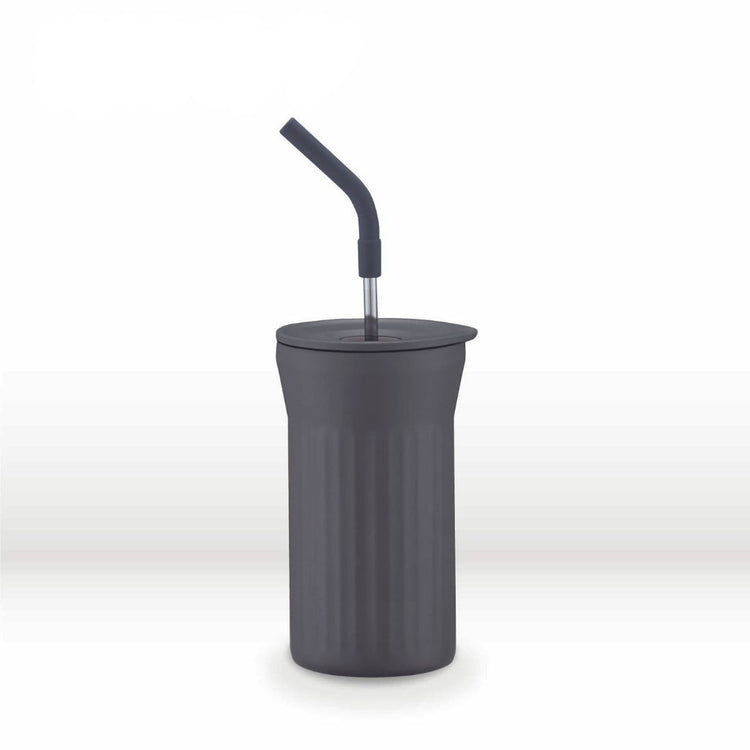 Peacock 450ml Stainless Steel Straw Tumbler
