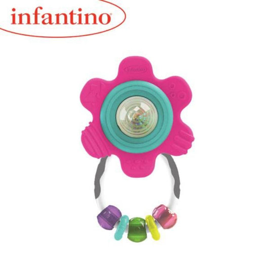 Infantino Spin & Rattle Teether Flower