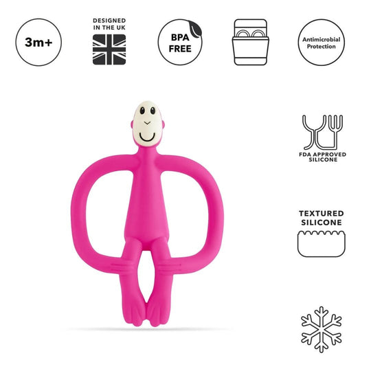 Matchstick Monkey Teething Toy - Pink