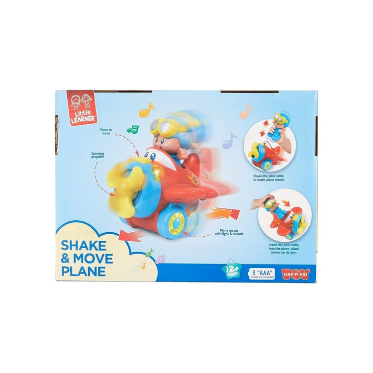 Hap-P-Kid Little Learner Shake & Move Plane (12m+)