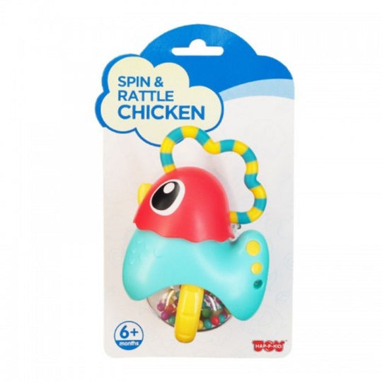 Hap-P-Kid Little Learner Baby Shake Rattle - Chicken (6m+)