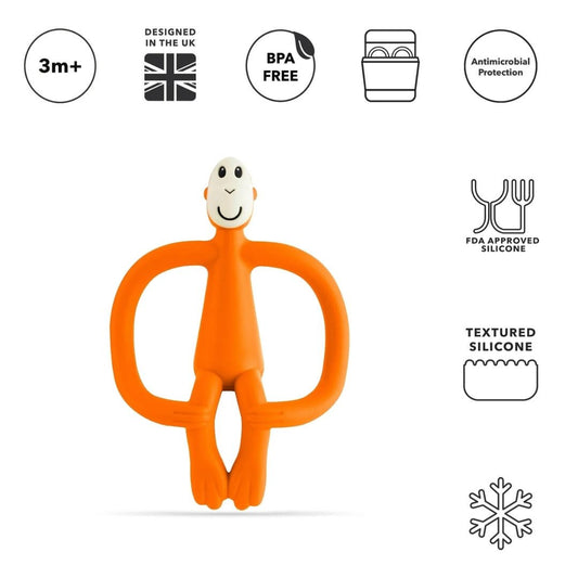 Matchstick Monkey Teething Toy - Orange