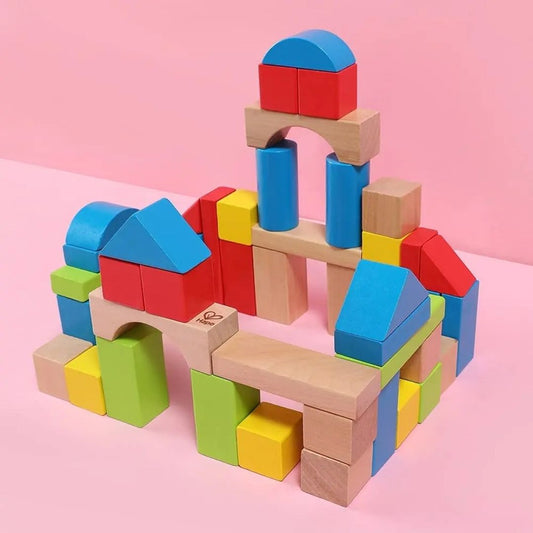 Hape Maple Wood Kids Building Blocks (12m+)
