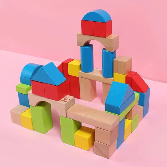 Hape Maple Wood Kids Building Blocks (12m+)