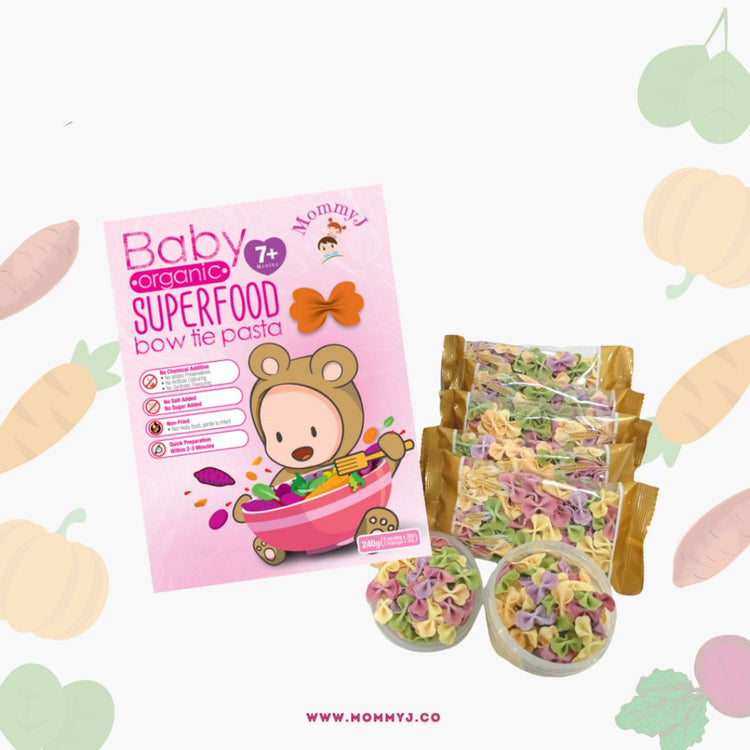 MommyJ Baby Organic Superfood Bow Tie Pasta 240g (7m+)