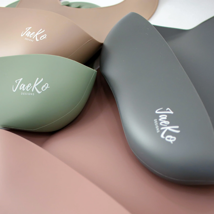 Jae Ko Silicone Bibs (Sage Green / Little Dino / Unicorn)