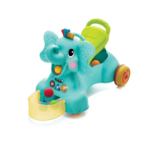 Infantino 3 In 1 Sit, Walk & Ride Elephant Activity Walker
